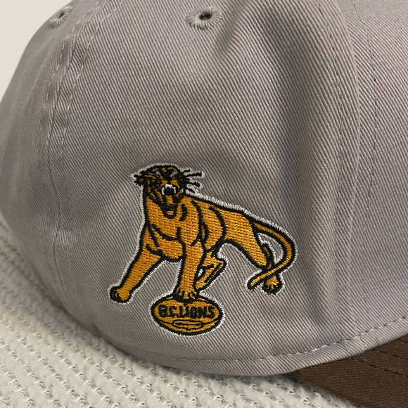 9FIFTY Retro Style BC Lions CFL Flat Brim New Era Adjustable SnapBack Hat M/L - Picture 4 of 9